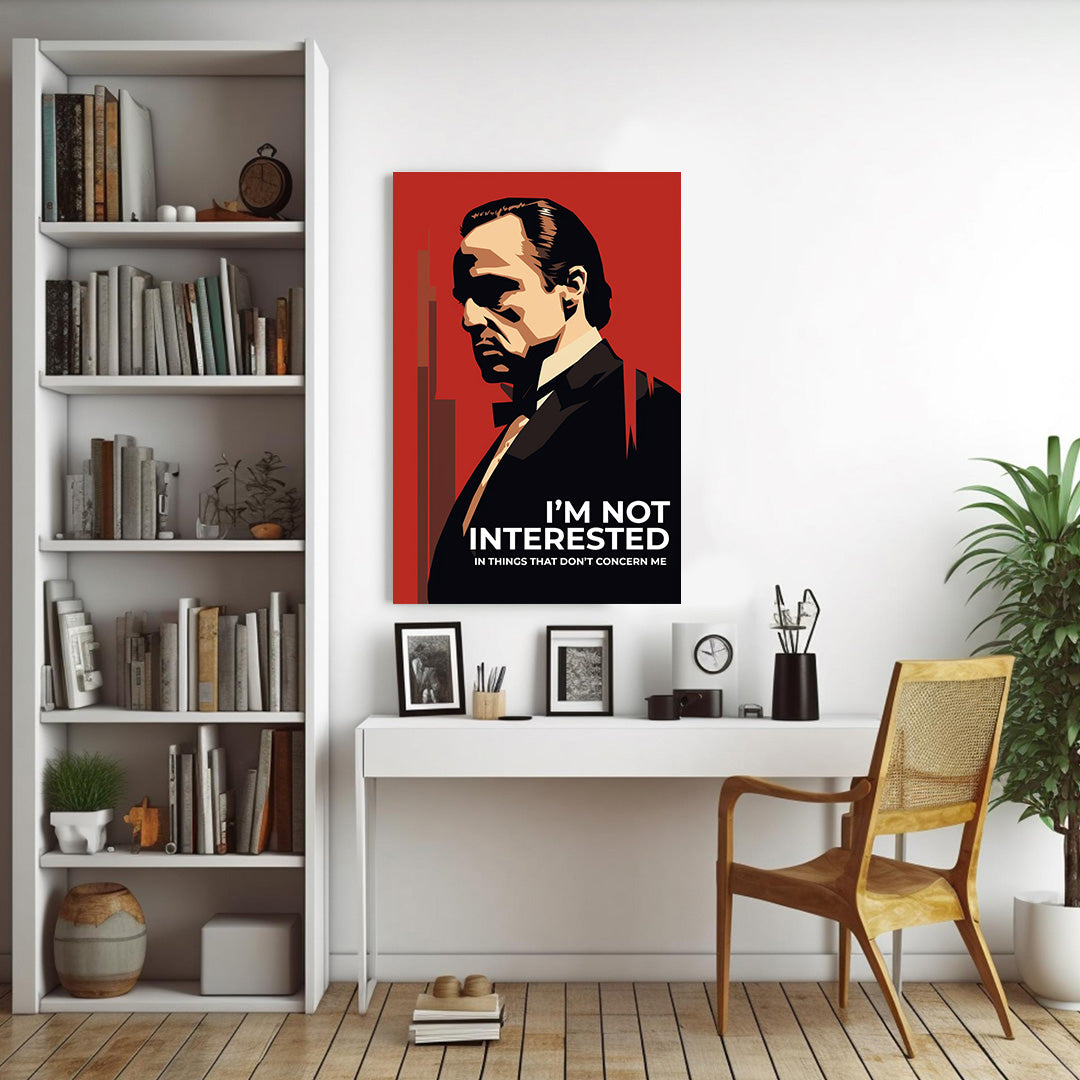 The Don's Silhouette: Godfather Legacy | Movies & Shows Canvas Poster