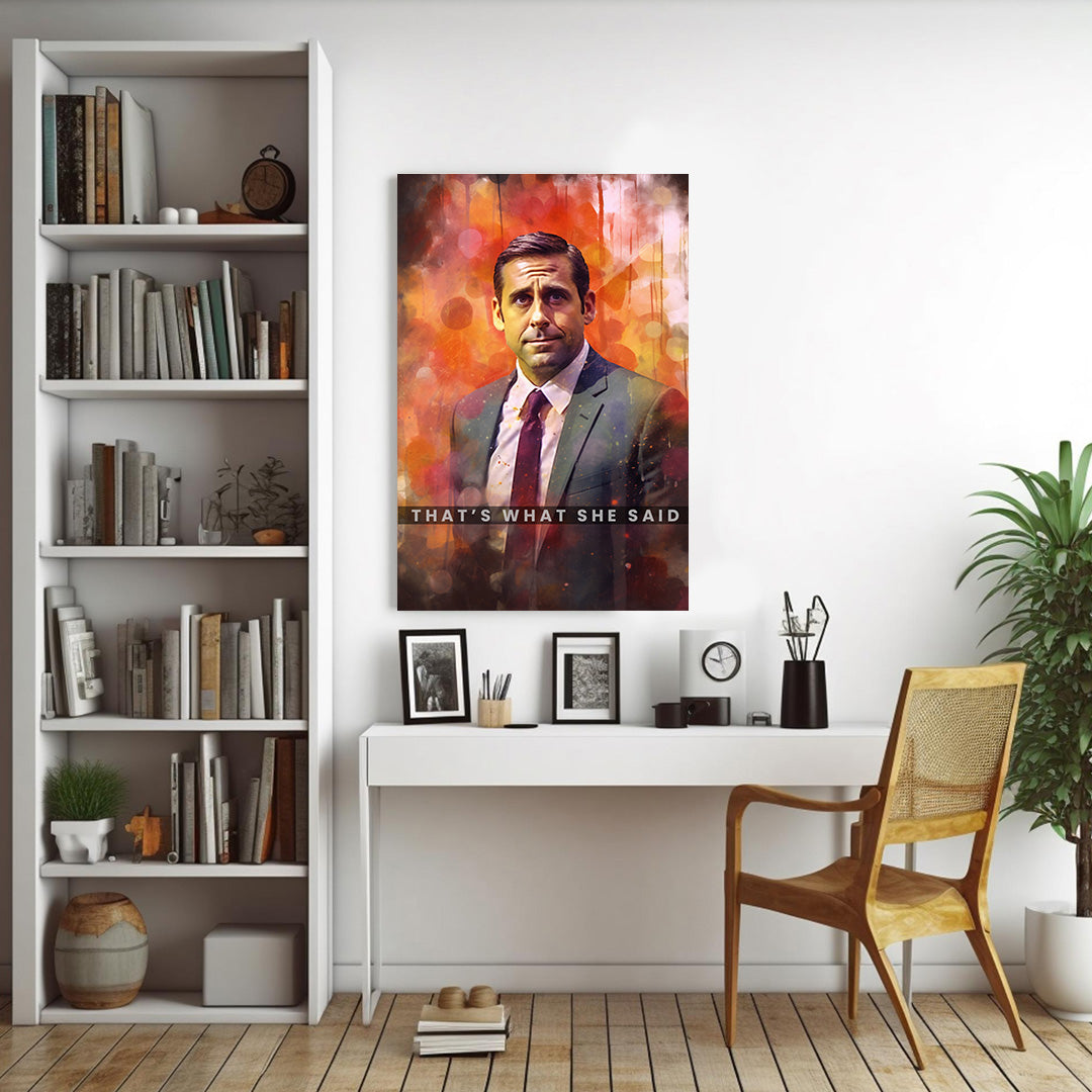 Michael Scott Abstract | The Office | Movies & Shows Canvas Poster