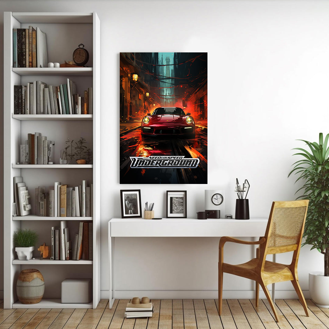 Need For Speed: Neon Nights Pursuit | Gaming Canvas Poster