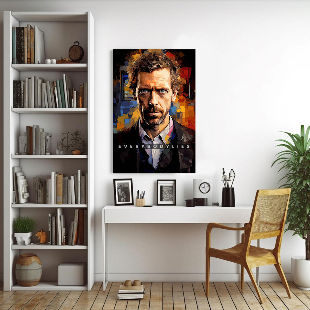 Gregory House: The Inimitable | Movies & Shows Canvas Poster