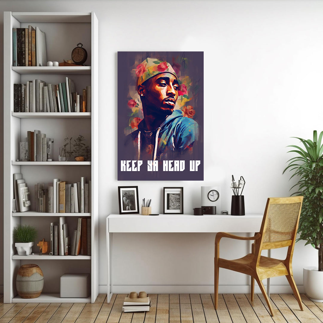 Tupac: Resonance in Roses | Music Canvas Poster