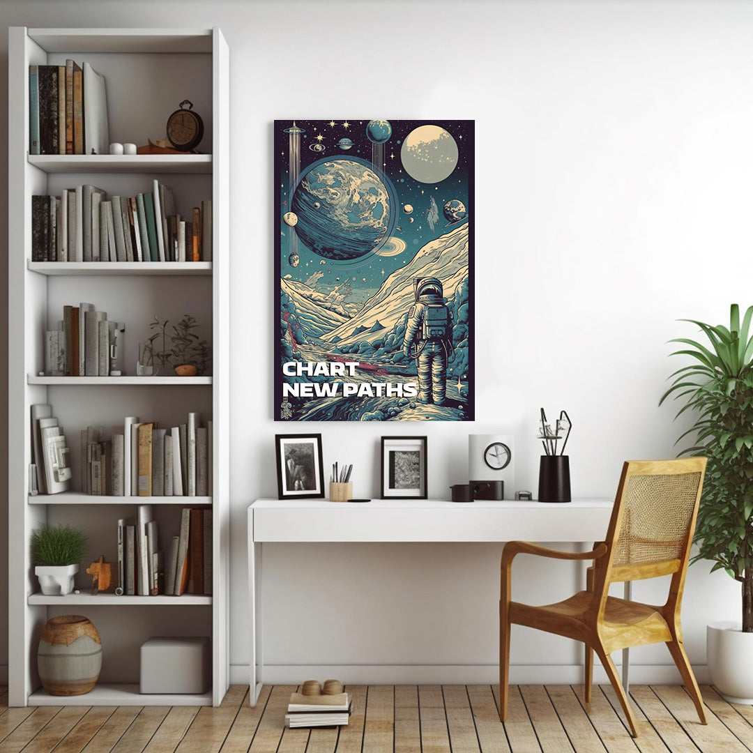 Stellar Odyssey: Cosmic Explorer | Space Canvas Poster