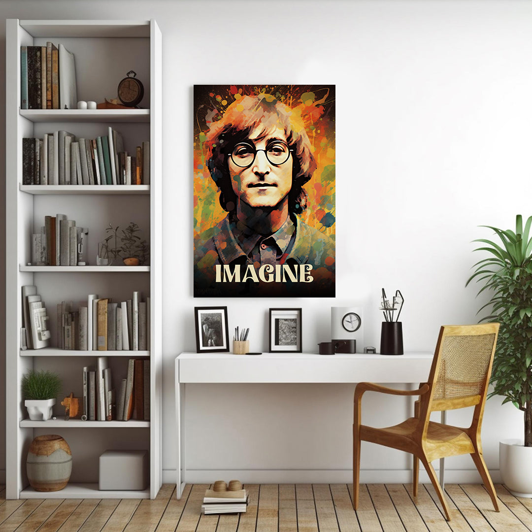 John Lennon: Visionary of Peace | Beatles | Music Canvas Poster