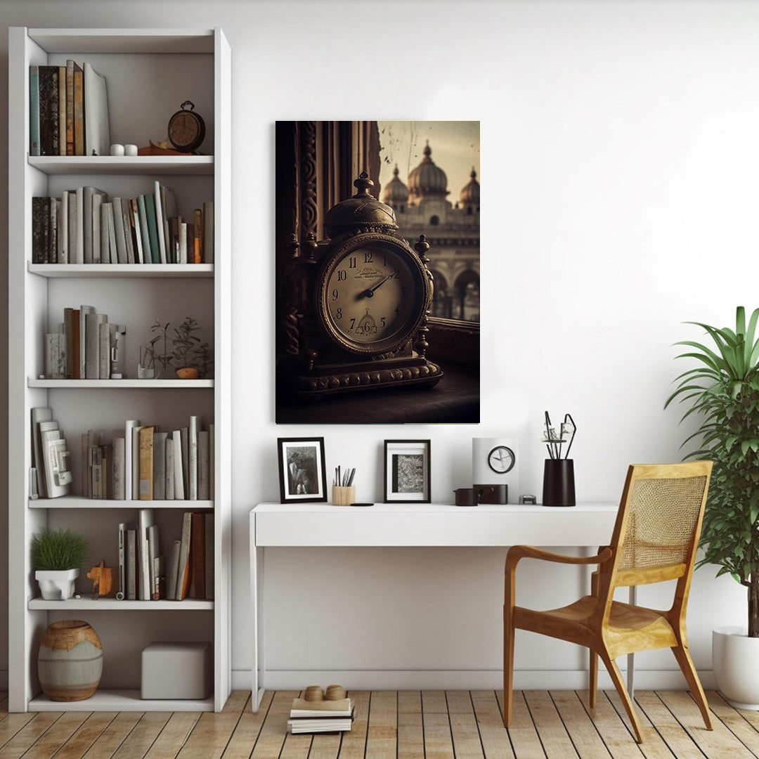 Timeless Elegance: Moments Overlooking Majesty | Vintage Canvas Poster