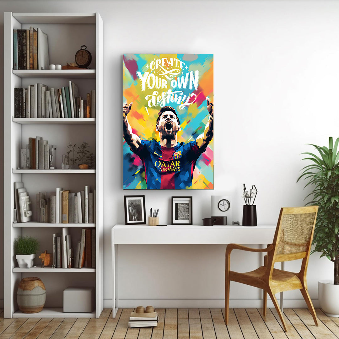 Lionel Messi: Burst of Brilliance | Football Canvas Poster