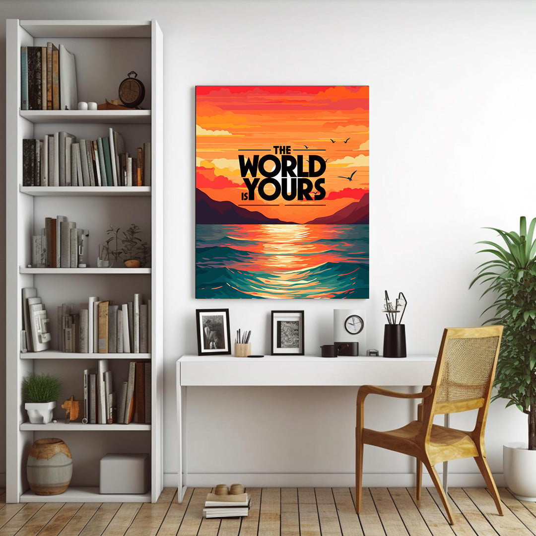 Sunset Serenity: Oceanic Dreams | Travel Canvas Poster