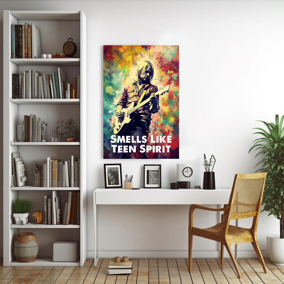 Kurt Cobain: Grunge Reverie | Nirvana | Music Canvas Poster