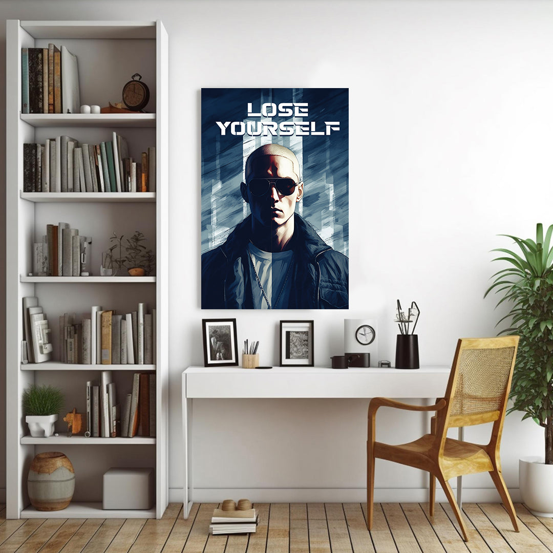 Eminem: Shades of Rap Legacy | Music Canvas Poster