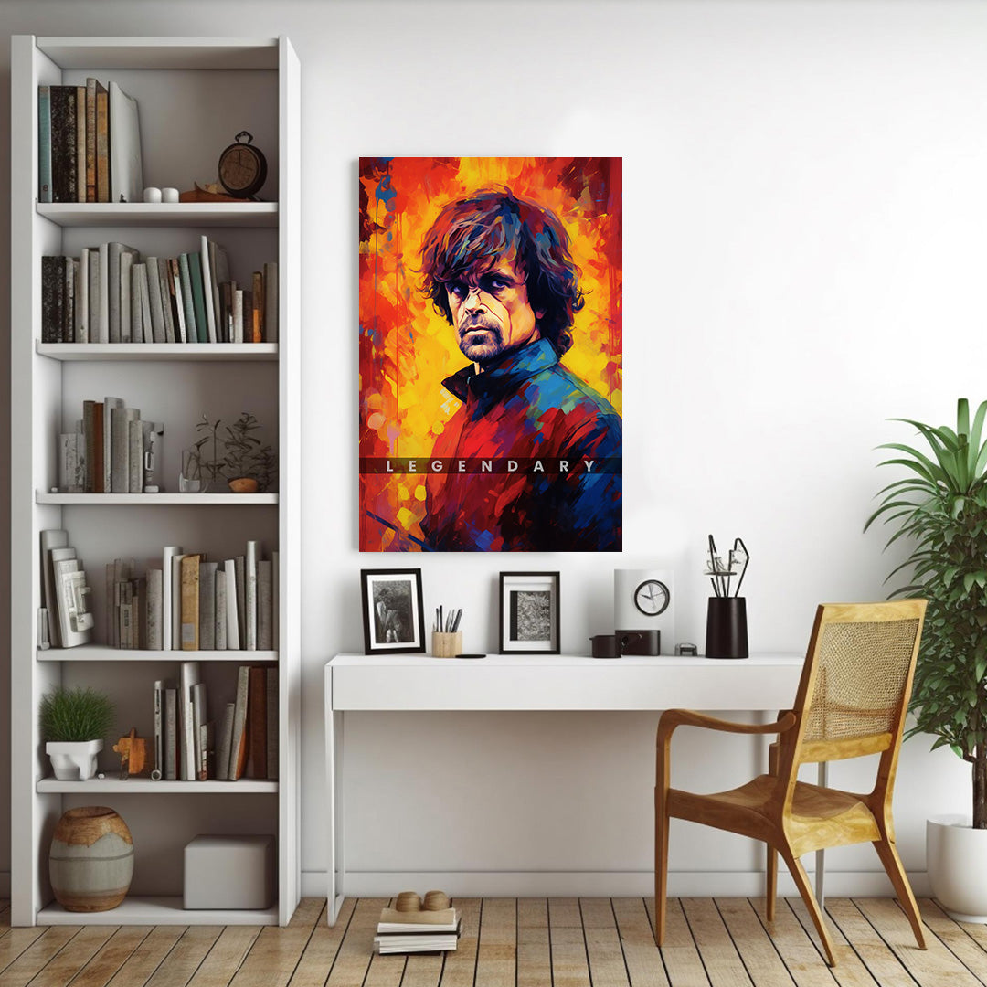 Tyrion Lannister: The Lion's Vibrance | Game of Thrones | Movies & Shows Canvas Poster