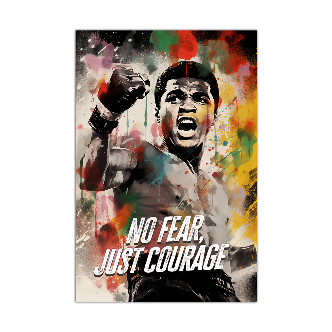 Muhammad Ali: The Colorful Roar | Boxing Canvas Poster