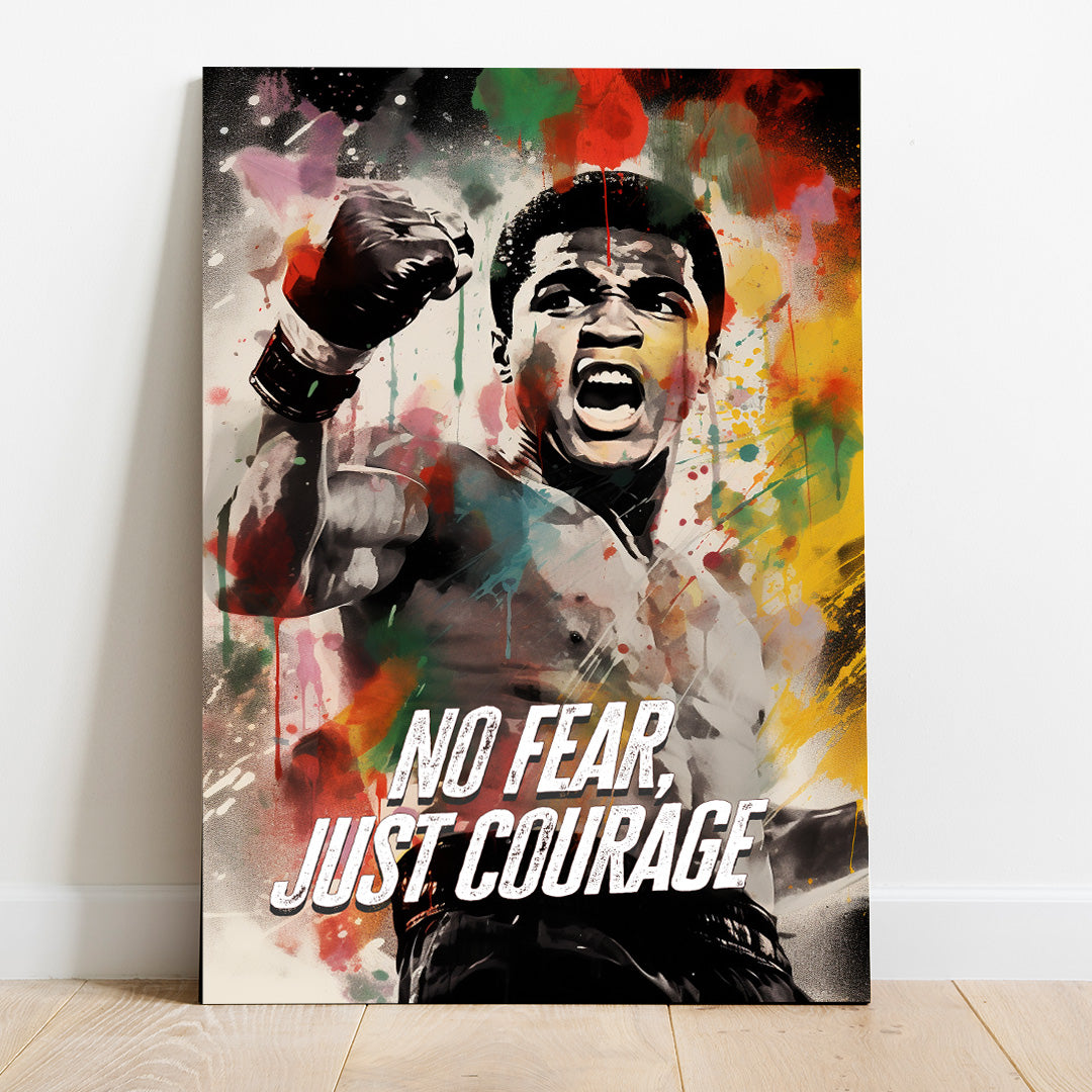 Muhammad Ali: The Colorful Roar | Boxing Canvas Poster