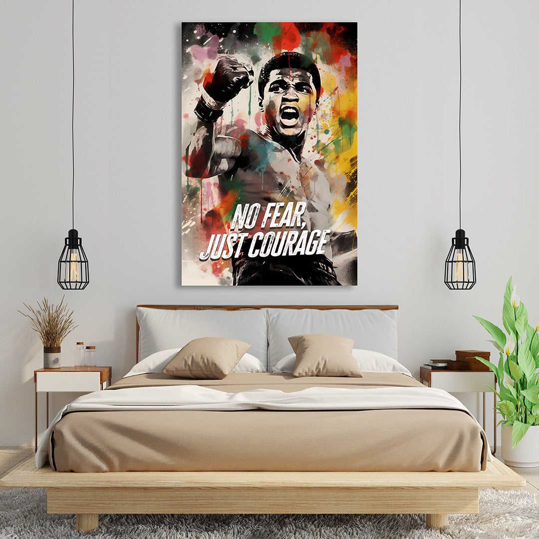 Muhammad Ali: The Colorful Roar | Boxing Canvas Poster