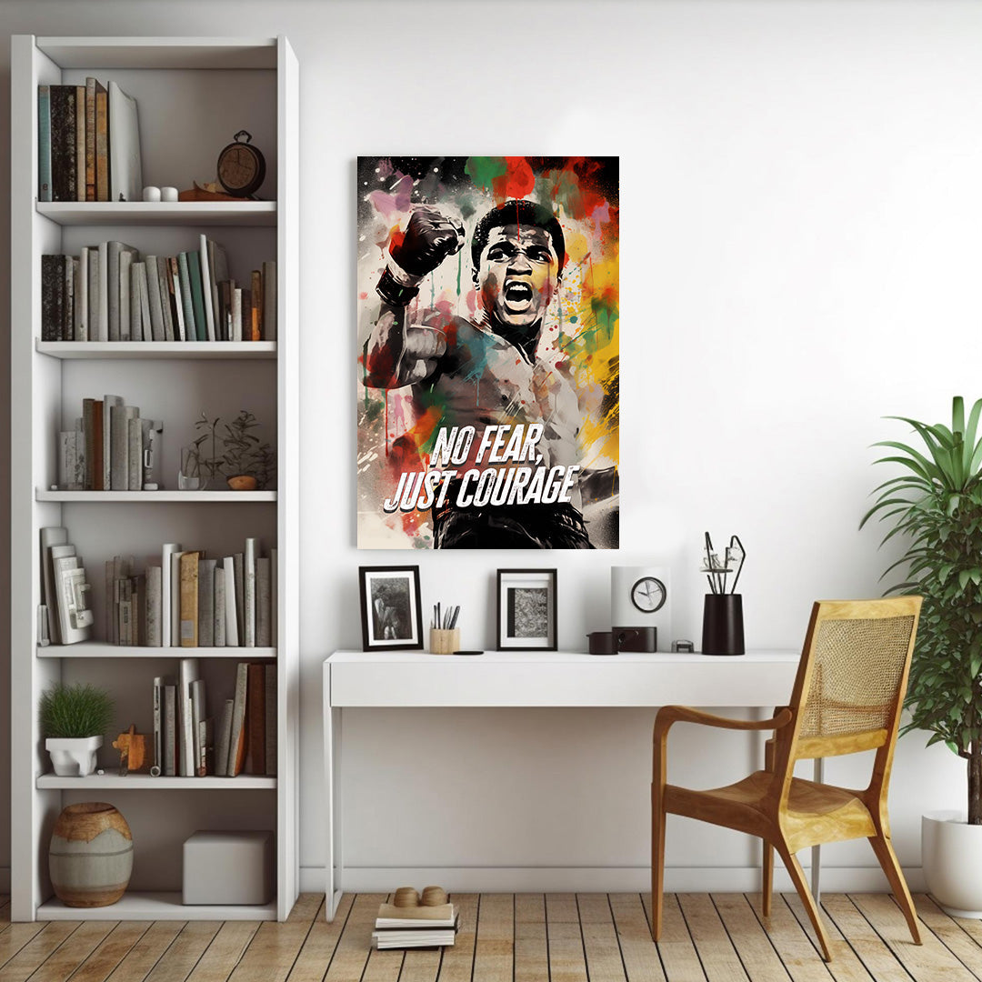 Muhammad Ali: The Colorful Roar | Boxing Canvas Poster